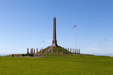 Anıt Haraldskhaugen. Haugesund. Norveç.
