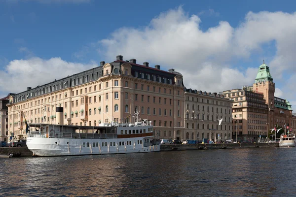 Vy över Stockholm från vattnet. Sverige. — Stockfoto