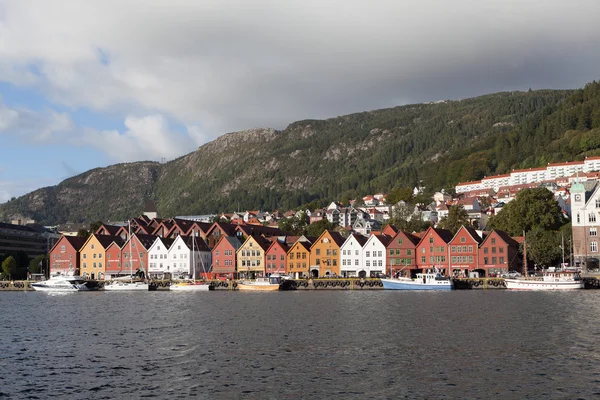 Bryggen. Norvégia. Bergen. — Stock Fotó