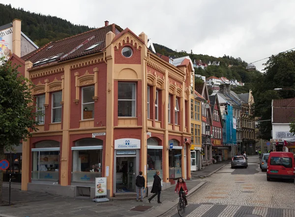V Bergenu. Norsko — Stock fotografie