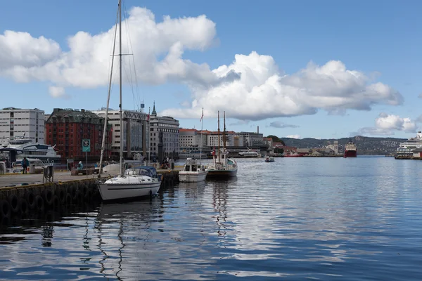 Bryggen. Norvégia. Bergen. — Stock Fotó