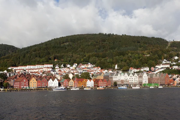 Bryggen. Noruega. Bergen. . — Fotografia de Stock