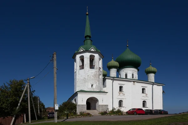 Kostel svatého Jana Křtitele. městě Staraya Ladožské. Rusko. — Stock fotografie