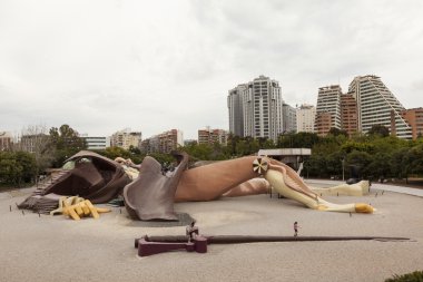Çocuk Parkı Gulliver. Valencia. İtalya.