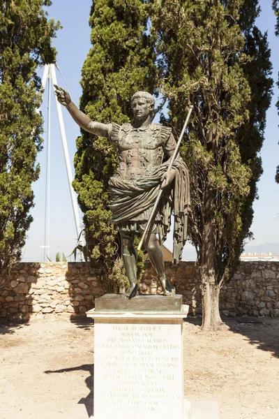 Estátua do Imperador Augusto. Tarragona. Espanha — Fotografia de Stock