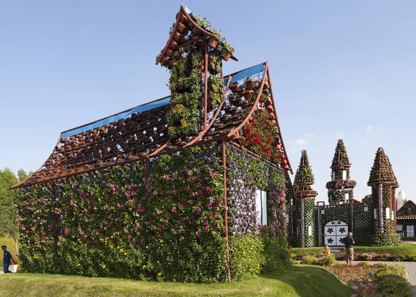 Flower Park à Dubaï (Jardin Miracle de Dubaï). Émirats arabes unis . — Photo