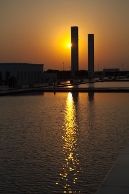 Şeyh Zayed Camii gün batımında. Abu Dabi. BAE.