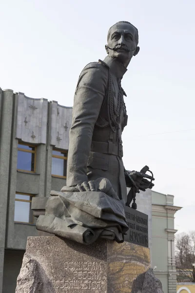Αγία Πετρούπολη, Ρωσία - 05 Απριλίου 2015: Φωτογραφία του μνημείο Brusilov. — Φωτογραφία Αρχείου