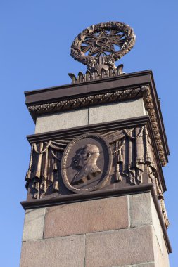 St. Petersburg, Rusya - 18 Nisan 2015: Fotoğraf, kısma, Stalin, Arc de pilon.