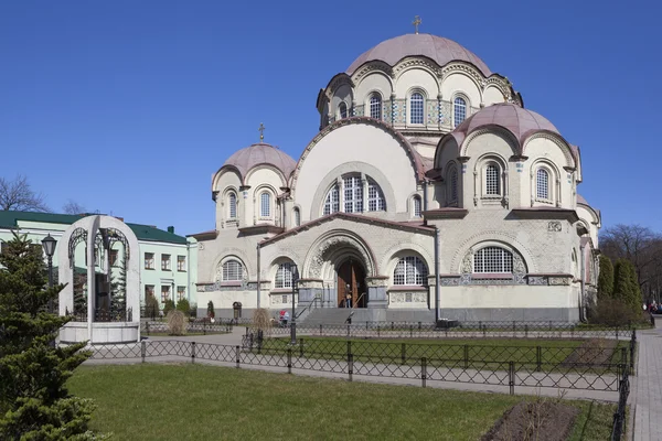 교회의 우리의 레이디의 카잔입니다. 부활 Novodevichy 수도원입니다. 세인트-피터 스 버그. — 스톡 사진