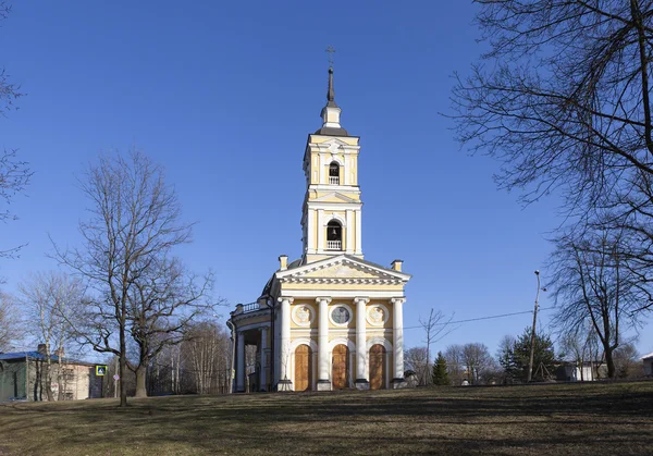 Kirche des Propheten Elija auf einem Pulver. heiliger petersburg — Stockfoto