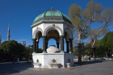 German Fountain in Sultanahmet Square. Istanbul. Turkey clipart