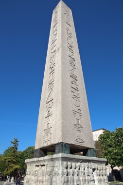 Dikilitaş ı. Theodosius (Mısır Dikilitaş) Sultanahmet Meydanı'na. Istanbul. Türkiye