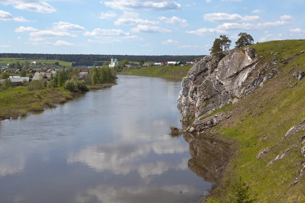 Usva Floden Sverdlovsk Regionen Känd Bland Turister För Sina Pittoreska — Stockfoto
