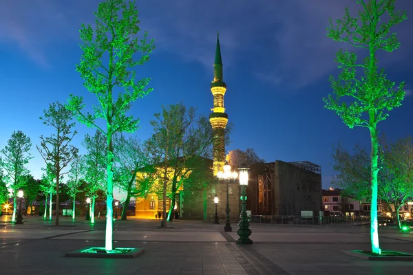 Mezquita Haji Bayram por la noche. Ankara. Turquía . — Foto de Stock