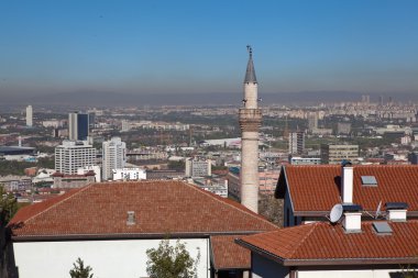 ankara Kalesi ile hisar Haritası. Türkiye.