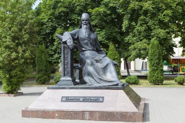 Polotsk Simeon anıt. Polotsk. Belarus.