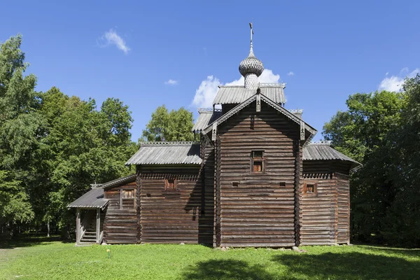 Veliky Novgorod (San Giorgio). Museo di Architettura in Legno Vitoslavlitsy. Chiesa di San Nicola . — Foto Stock