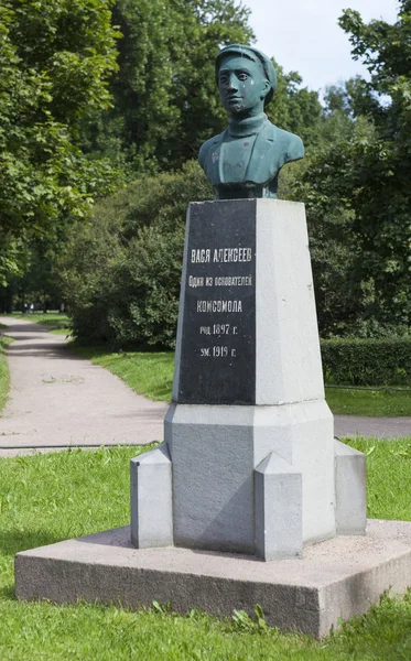 St. Petersburg, Rusya - 09 Ağustos 2015: Anıt Vasya Alexeyev fotoğrafını. — Stok fotoğraf