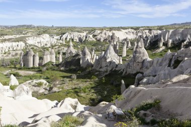 Rocks in the valley of love. Cappadocia. Turkey