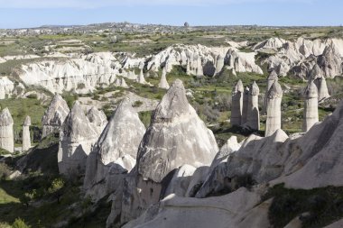 Rocks in the valley of love. Cappadocia. Turkey clipart