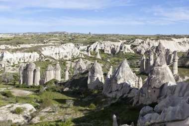 Rocks in the valley of love. Cappadocia. Turkey