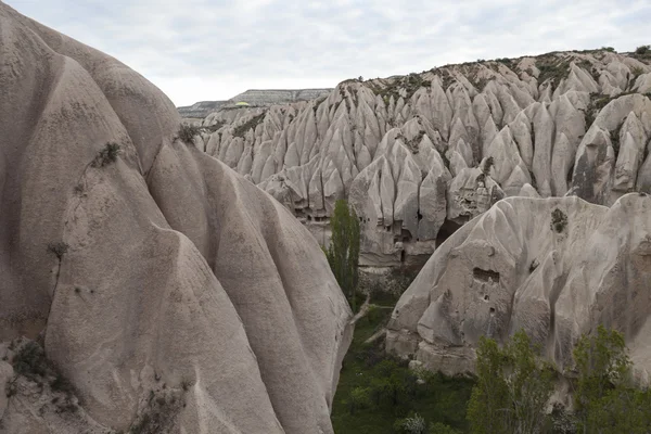 Cappadocia. Widok z wysokości balonu. Turcja. — Zdjęcie stockowe