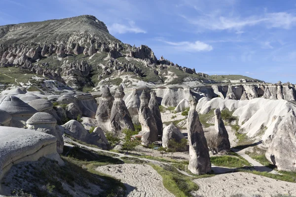 Cappadocia, Törökország. Rock mállási szerzetesek Valley (völgy Pashabag) — Stock Fotó
