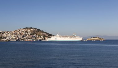 Kuşadası, Türkiye - 09 Mayıs 2015: Fotoğraf peyzaj.