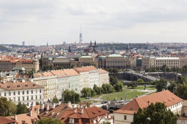 Prag manzarası. Çek Cumhuriyeti.