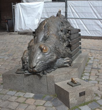 Nürnberg, Almanya - 04 Eylül 2015: Tavşan Durer fotoğrafı.
