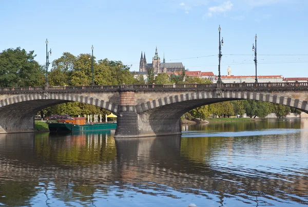 Legia Bridge. Prague. Czech Republic. — Stock Photo, Image