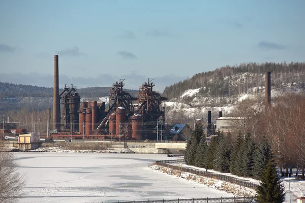 Nizhny Tagil Región Sverdlovsk Rusia Noviembre 2015 Paisaje Con Construcción — Foto de Stock