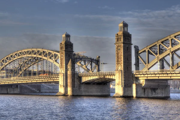 Puente Bolsheokhtinsky. San Petersburgo. Rusia . — Foto de Stock