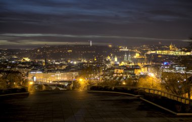 Prag. Tepeden Vitkov görüntüleyin. Çek Cumhuriyeti.