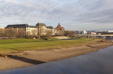 Maliye Bakanlığı ve Saksonya eyalet Başbakanlık. Dresden. Almanya.
