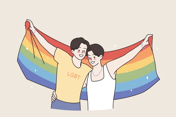 LGBT hakları ve eşcinseller kavramı — Stok Vektör