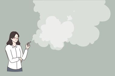 Sağlıksız yaşam tarzı ve sigara konsepti