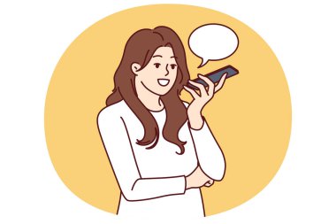 Telefon kayıtları olan bir kadın kurye ya da sosyal ağdan mesaj yollayacak. Konuşma bulutu olan genç bir kız telefonda ai teknolojisi kullanarak ses ve ses tanıma özellikleri kullanıyor.