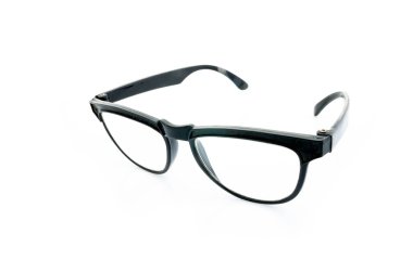 Eski siyah gözlükleri