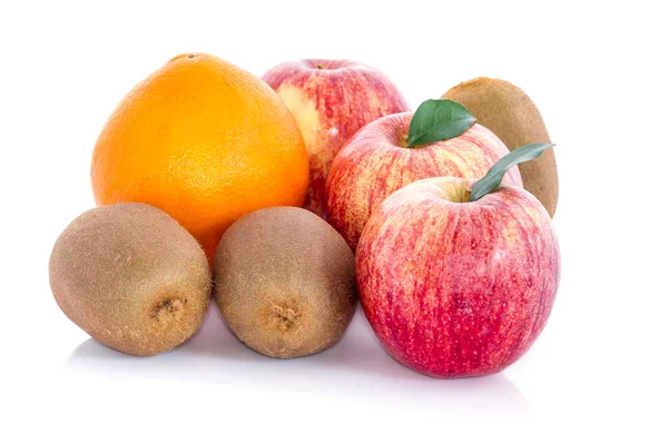 Gyümölcs-körte, alma, kivi, narancs — Stock Fotó