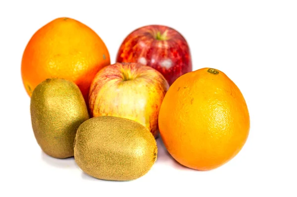 Manzana, kiwi, naranja — Foto de Stock