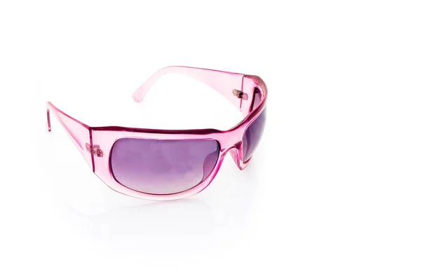 Frauen glamouröse rosa Sonnenbrille — Stockfoto