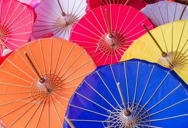 Kolorowy papier parasol — Zdjęcie stockowe