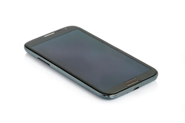 Black modern smartphone isolated. — Stock Photo, Image