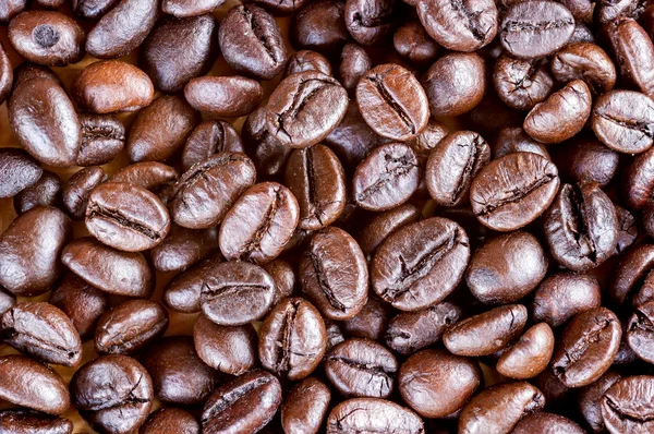 Kaffebönor bakgrund. — Stockfoto