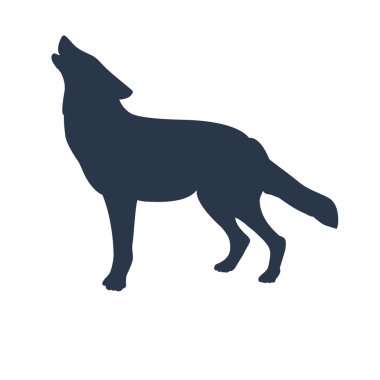 siyah kurt silüeti