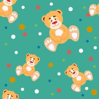 Oyuncak ayılar seamless modeli