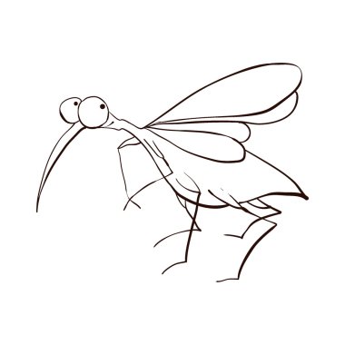 çizgi film karakteri sivrisinek