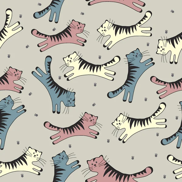 Sorunsuz doodle kediler desen